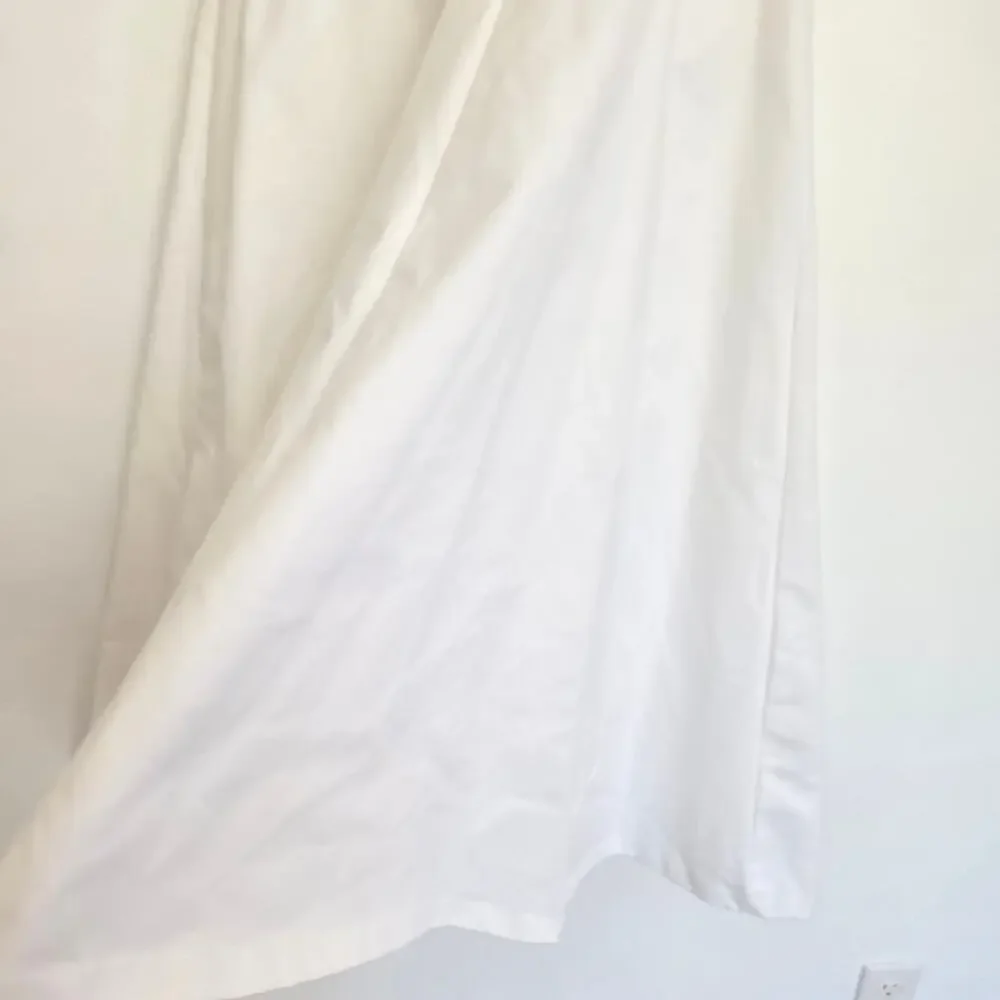 Zara ZW Collection Cape Skirt White Minimalist Maxi Thick Full Vacation Wmoen XS - Picture 7 of 13